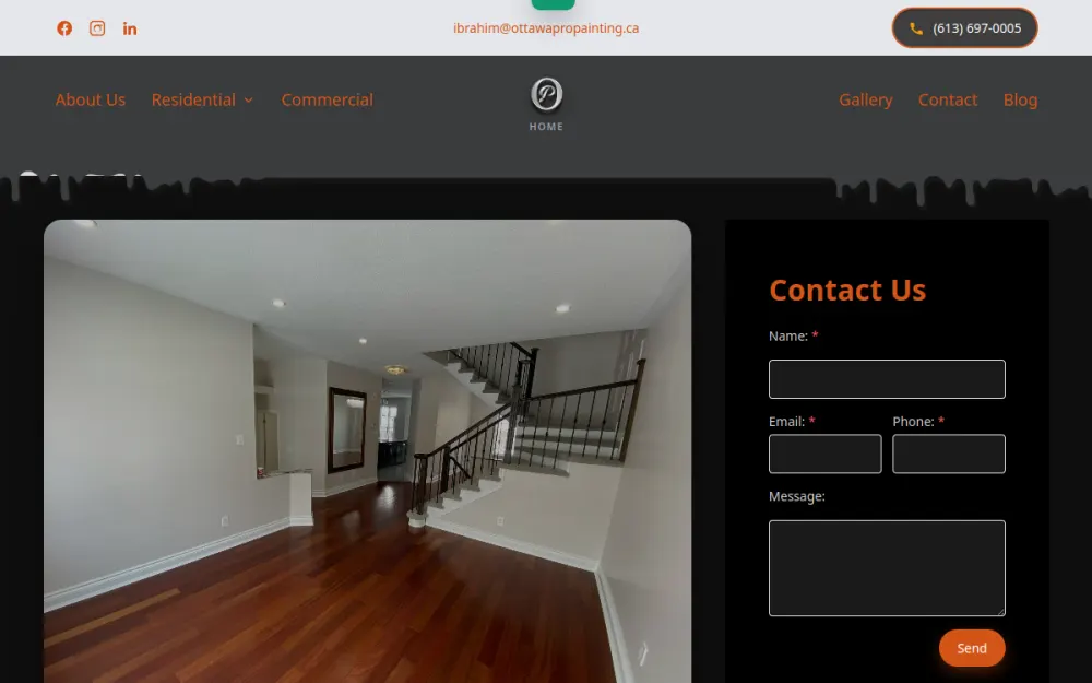 Ottawa Pro Painting website preview